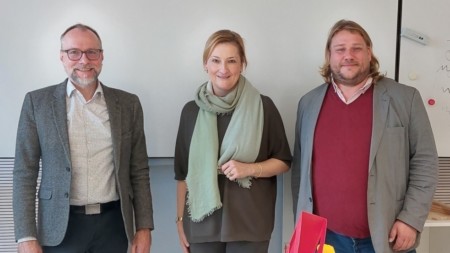 v.l.: Thilo Scholz, Leiterin Katrin Nippold und Frank Straßburger